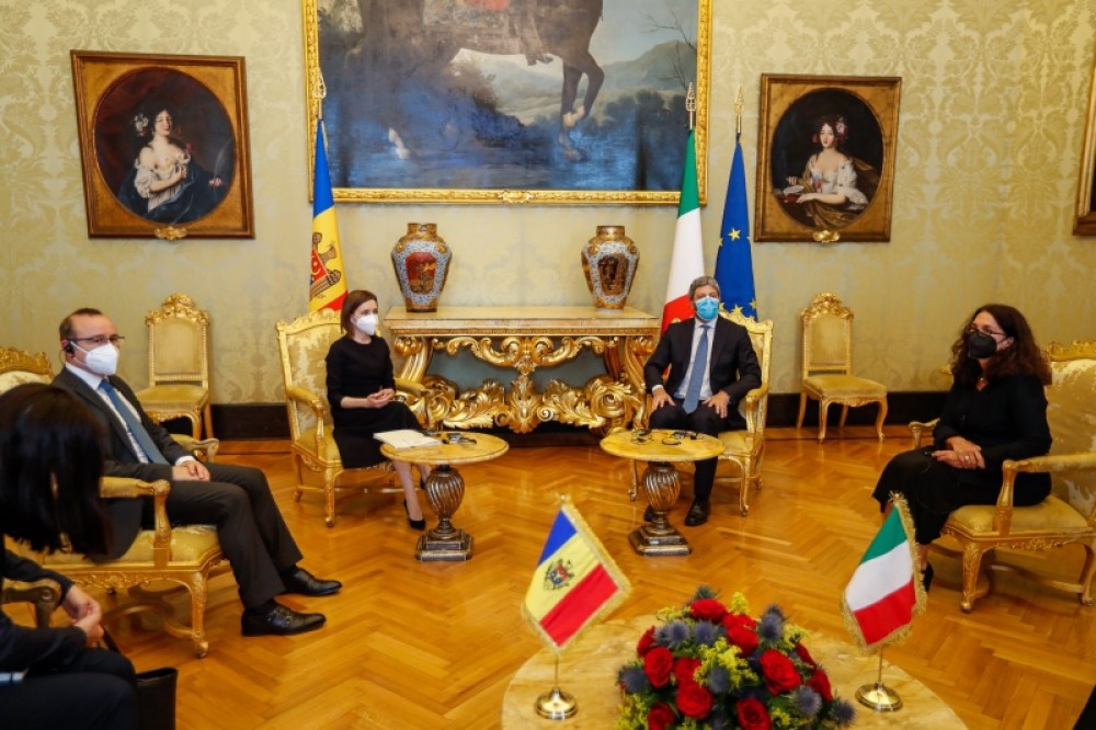 Italia susține eforturile de modernizare a Republicii Moldova și realizarea agendei europene